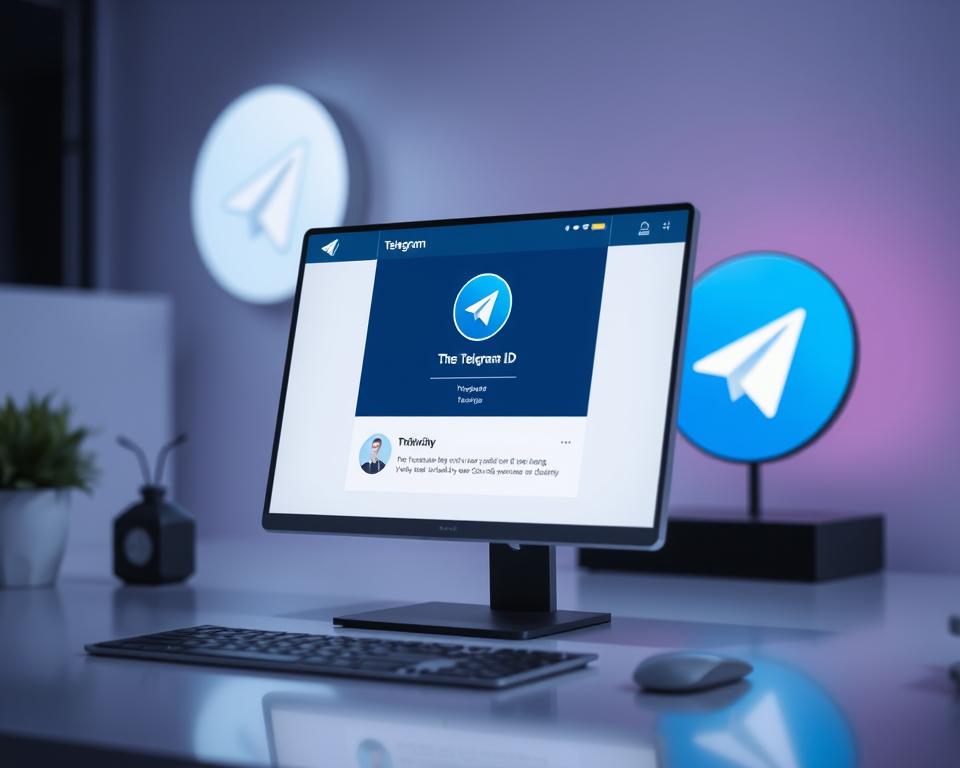 A sleek, modern Telegram ID application interface displayed on a clean, minimalist desktop workspace. The application window is prominently featured in the foreground, showcasing a clean and intuitive user experience with a bold, high-contrast color scheme and crisp, legible typography. The background features a subtle, blurred representation of the Telegram logo, hinting at the application's core functionality. The lighting is soft and diffused, creating a sense of professionalism and sophistication. The overall composition conveys the advanced, versatile nature of the Telegram ID application and its potential for high-level use cases.