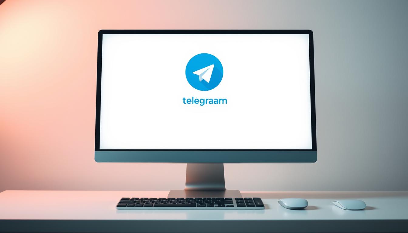 A sleek, modern desktop computer with a Telegram app icon prominently displayed on the screen. The computer is placed on a clean, minimalist desk, bathed in soft, indirect lighting that creates a warm, inviting atmosphere. The background is blurred, emphasizing the central focus on the device and its application. The overall composition conveys a sense of simplicity, efficiency, and user-friendliness, reflecting the technical nature of the subject matter and the section title.